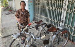 Cặp xe đạp 'vợ chồng' gần 100 tuổi bằng nhôm độc lạ Sài Gòn