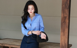 Chân váy denim, lựa chọn thông minh cho tiết trời đầu thu