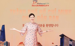 Nữ doanh nhân Nguyễn Thị Trang Phương tại sự kiện 30 năm quan hệ TP.HCM - Busan