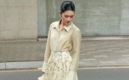 Chân váy hoa cổ điển, chân váy ca rô là điểm nhấn thú vị nhất mùa thu