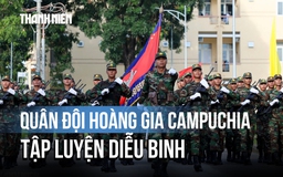 Quân đội Hoàng gia Campuchia tập luyện diễu binh Quốc khánh 2.9 tại Việt Nam