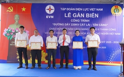 TP.HCM gắn biển hoàn thành đường dây 220 kV Cát Lái - Tân Cảng hơn 800 tỉ đồng