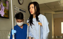 Siêu mẫu Minh Tú bị dập xương, đứt dây chằng