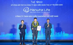 Hanwha Life Việt Nam đạt 'Top 10 Công ty Bảo hiểm nhân thọ uy tín 2025'