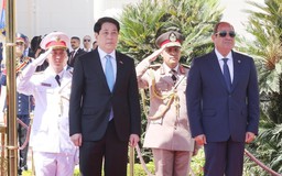 Trọng thể lễ đón Chủ tịch nước Lương Cường thăm cấp nhà nước Ai Cập