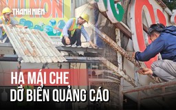 Phường Bình Tân lập lại trật tự vỉa hè: Hạ mái che, tháo dỡ biển quảng cáo