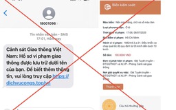 Cảnh báo mạo danh CSGT lừa nộp phạt qua cổng dịch vụ công quốc gia... giả