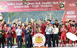 Thắng kịch tính Nam Định, đội Công an Hà Nội lần đầu đoạt Siêu cúp quốc gia