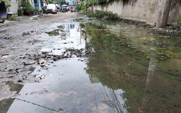 Ngập đường do cống bị nghẹt