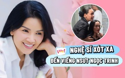 Nghệ sĩ đội mưa đến viếng diễn viên Ngọc Trinh, xót xa trước sự ra đi quá đột ngột