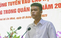 Nam sinh trường chuyên Trần Đại Nghĩa đạt điểm tuyệt đối, trúng tuyển Học viện Kỹ thuật quân sự