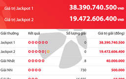 Chưa có người trúng độc đắc, tiền của Vietlott cộng dồn lên 38,3 tỉ đồng