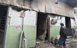 TP.HCM: Cháy rụi 4 phòng trọ ở đường Huỳnh Tấn Phát
