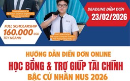 Nhanh nhanh trước tết kịp giờ nộp đơn học bổng NUS trước 23.2
