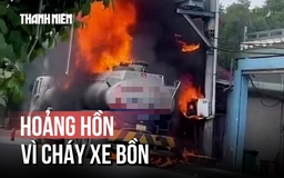 TP.HCM: Cháy xe bồn ở xã Nhà Bè, người dân hốt hoảng