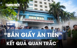 'Bán giấy ăn tiền' kết quả quan trắc: Nhiều giám đốc, trưởng phòng bị khởi tố