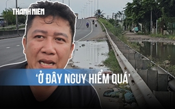 Ngập nước trên đường Võ Trần Chí: Xe máy phải lách sang làn ô tô, người dân bất an