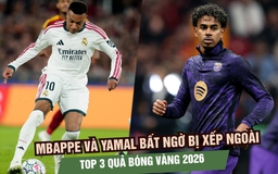 Mbappe và Yamal bất ngờ bị xếp ngoài top 3 Quả bóng vàng 2026