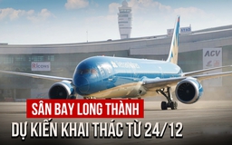 Sân bay Long Thành dự kiến đón chuyến bay thương mại từ ngày 24.12
