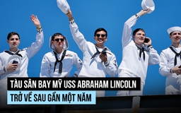 Tàu sân bay Mỹ USS Abraham Lincoln về cảng nhà sau đợt triển khai dài kỷ lục