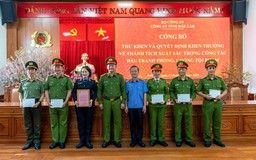 Công an tỉnh Đắk Lắk nhận thư khen về việc triệt phá đường dây lừa đảo ngàn tỉ