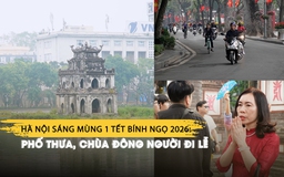 Hà Nội sáng mùng 1 Tết Bính Ngọ 2026: Phố thưa, chùa đông người đi lễ