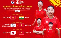 Chốt các kênh phát trực tiếp đội tuyển nữ Việt Nam tại châu Á: Có cả VTV và TV360