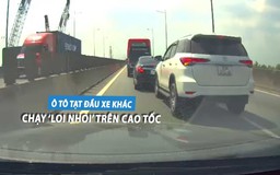Phẫn nộ ô tô chạy 'loi nhoi', liên tục chuyển làn ẩu trên cao tốc