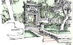 Vì sao có dơi sải cánh trên cổng nhà vườn An Hiên ở Huế?