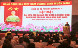 Quân khu 7 gặp mặt tri ân hơn 800 cán bộ cao cấp quân đội nghỉ hưu