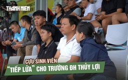 Cựu sinh viên trường ĐH Thủy Lợi ‘truyền lửa’ đam mê cho con từ khán đài TNSV THACO Cup 2026
