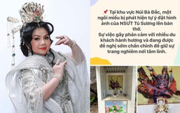 Nghệ sĩ cải lương Tú Sương nói gì vụ hình ảnh được đặt trong miếu thờ?