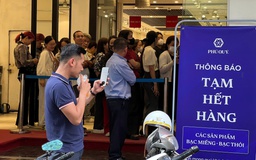 Khách kéo nhau đi mua vàng, công ty tạm hết hàng