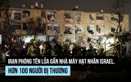 Israel không chặn được tên lửa Iran bắn gần 'cơ sở hạt nhân'