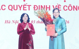 Bà Lê Thị Thủy giữ chức Bí thư Đảng ủy T.Ư Hội LHPN Việt Nam