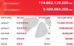 Một người trúng 114,6 tỉ đồng giải độc đắc của Vietlott tối nay 5.3