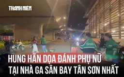 Xôn xao clip người đàn ông đập phá đồ đạc, dọa đánh phụ nữ trước nhà ga T3