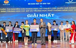Bộ GD-ĐT: Giải nhất khoa học kỹ thuật của học sinh Ninh Bình không đạo văn