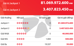 Xuất hiện cặp 49 - 53 trong dãy độc đắc vé số Vietlott Power 6/55 tối nay