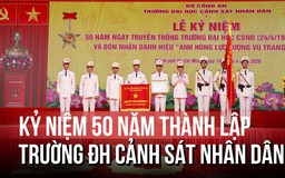 Ấn tượng màn biểu diễn võ thuật, bắn súng trong lễ kỷ niệm 50 năm Ngày truyền thống Trường ĐH Cảnh sát nhân dân