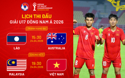 Lịch thi đấu chung kết U.17 Việt Nam - Malaysia mới nhất: Khi nào, xem trực tiếp ở đâu?