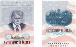 Mỹ ra mắt hộ chiếu in hình ông Trump