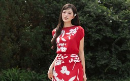 Hè này rực rỡ cùng những chiếc váy đỏ họa tiết