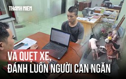 Va quẹt xe giờ tan ca, nam thanh niên đánh luôn cả người can ngăn