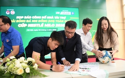 Duy Mạnh, Tuấn Hải truyền lửa cho cầu thủ nhí ở giải U.11 toàn quốc Cúp Nestlé MILO 2026