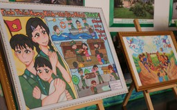 Trẻ em yếu thế kể chuyện Thanh niên xung phong TP.HCM bằng tranh