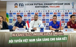 HLV Giustozzi: Indonesia rất mạnh, đội tuyển Việt Nam sẵn sàng cho bán kết futsal Đông Nam Á 2026