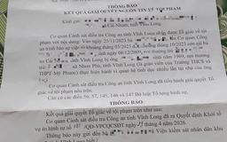 Khởi tố vụ án giao cấu có liên quan thầy giáo dạy toán ở Vĩnh Long