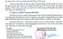 Cảng cạn IDC Đức Khải ‘treo’ 15 năm, thanh tra phát hiện nhiều sai phạm