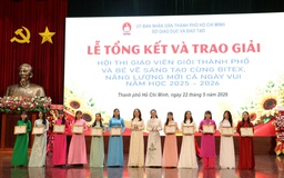 Tôn vinh những giáo viên mầm non TP.HCM không ngừng sáng tạo